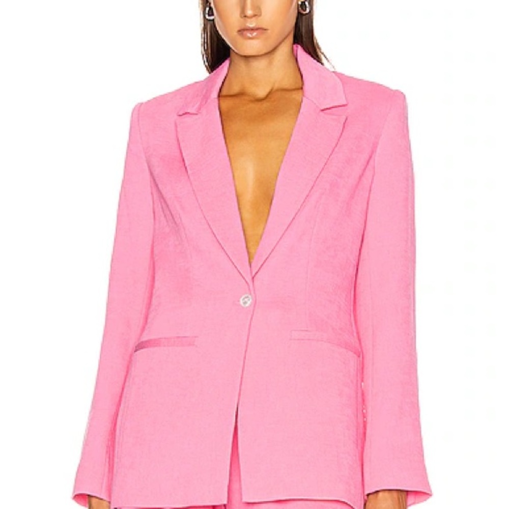 STAUD MADDEN PLISSÉ BLAZER | WILD ORCHID - S